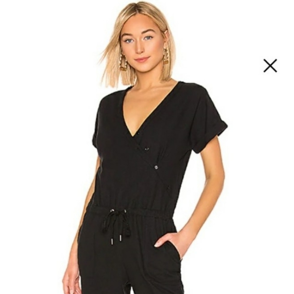 N:Philanthropy Gingham Black Jumpsuit - Picture 1 of 8